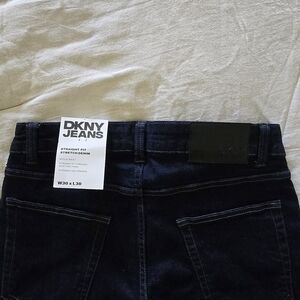 DKNY Straight Fit Stretch Denim Jeans